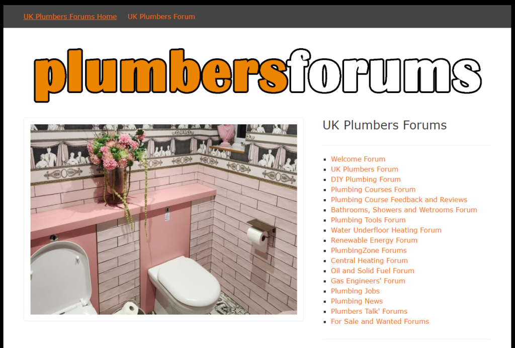 UK Plumbers Forums Website, Forum and Blog - Updated June 2024
